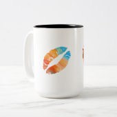 Stilvolle Lips #2 Zweifarbige Tasse (Vorderseite Links)