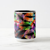Stilvolle Lips #32 Zweifarbige Tasse (Mittel)