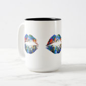 Stilvolle Lips #36 Zweifarbige Tasse (Vorderseite Links)