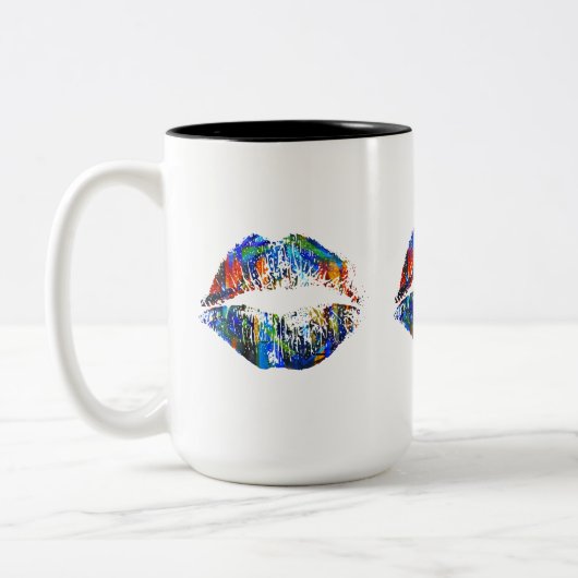 Stilvolle Lips #36 Zweifarbige Tasse (Links)