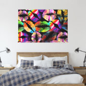 Stilvolle Lips #4 Leinwanddruck (Insitu (Schlafzimmer))