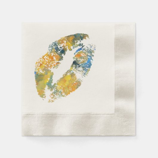 Stilvolle Lips #5 Serviette (Vorderseite)