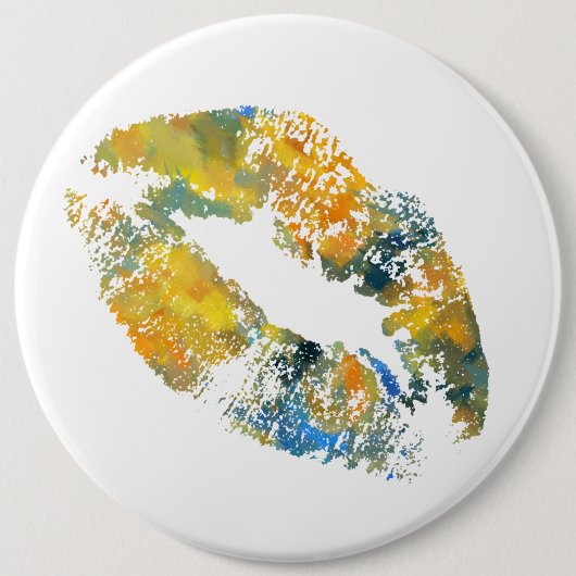 Stilvolle Lips #7 Button (Vorderseite)