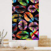 Stilvolle Lips #8 Poster (Küche)