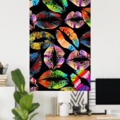 Stilvolle Lips #8 Poster (Heimbüro)