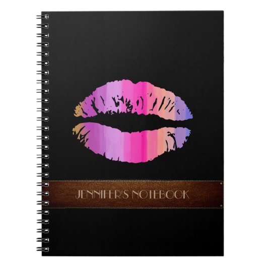 Stilvolle Lips #9 Notizblock (Vorderseite)