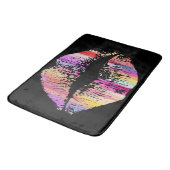 Stilvolle Lips Badematte (Schrägansicht)