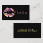 Stilvolle Lips Makeup Artist #23 Visitenkarte (Vorne/Hinten)