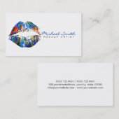 Stilvolle Lips Makeup Artist #28 Visitenkarte (Vorne/Hinten)