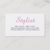 Stilvolle Lips Makeup Artist Business Card Visitenkarte (Rückseite)