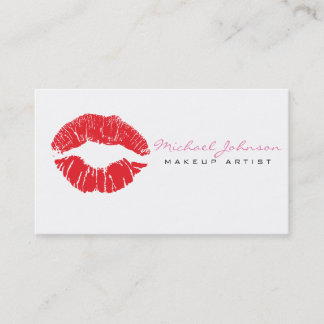 Stilvolle Lips Makeup Artist Business Card Visitenkarte