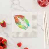 Stilvolle Lips Serviette (Beispiel)