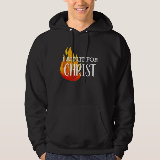 Stilvolle LIT FÜR CHRIST Christlich Hoodie (Vorderseite)