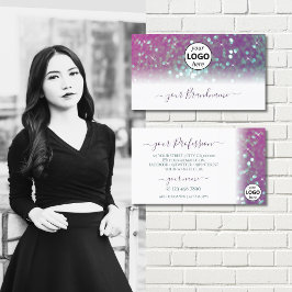 Stilvolle Logos für Aquamarine, glänzende Glitzer  Visitenkarte