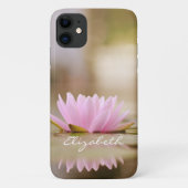 Stilvolle Lotus Blume Landschaft, Zen Case-Mate iPhone Hülle (Rückseite)