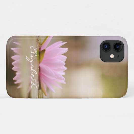 Stilvolle Lotus Blume Landschaft, Zen Case-Mate iPhone Hülle (Rückseite (Horizontal))