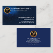 Stilvolle Lumineszenz-Wassertropfen Rohrleitungen Visitenkarte (Vorne/Hinten)