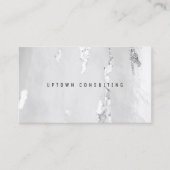 Stilvolle Luxus-Imitate Silver Foil Business Cards Visitenkarte (Vorderseite)