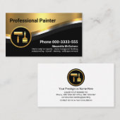 Stilvolle Luxus-Metallic-Waves-Malerei Visitenkarte (Vorne/Hinten)