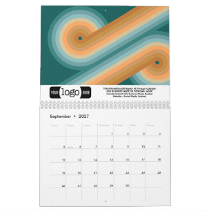 Stilvolle Mädchenmuster - Geschäft Logo-Geschenk Kalender