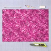 Stilvolle Magenta Pink Shimmer Glitzer Seidenpapier (Handwerk)
