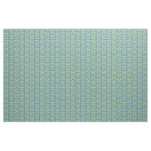 Stilvolle Maiglöckchen auf blauem Blumengewebe Stoff (Yard (91,4 cm))