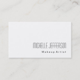 Stilvolle Makeup Artist White Stylish Business Car Visitenkarte