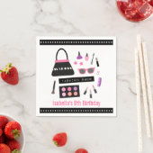 Stilvolle Makeup Fashion Show Birthday Party Napki Serviette (Beispiel)