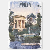 Stilvolle Malta Mediterranean Vintage Travel Magnet (Vorderseite)