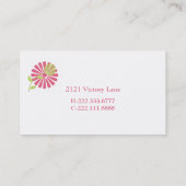 Stilvolle Mama-Karte Telefonnummerkarte (Rückseite)