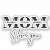 Stilvolle Mama | Perfekt für den Muttertag Aufkleber (Vorderseite)