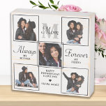 Stilvolle MAMA Personalisiert Monogram 5 FotoColla Holzkisten Schild<br><div class="desc">Überraschen Mama diesen Tag mit einem personalisierten 5 Foto einzigartiges Muttergedicht & monogramm Holzkastenschild. "Always My Mother, Forever My Friend" Personalisieren Sie diese Mama-Plakette mit Lieblings-Fotos, Nachrichten und Namen. Besuchen Sie unsere Kollektion für die besten Mama's Day Geschenke und personalisierten Mama Geschenke. COPYRIGHT © 2022 Judy Burrows, Black Dog Art...</div>