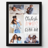 Stilvolle Mamas werden für die FotoCollage von Gla Fotoplatte (Vorderseite)