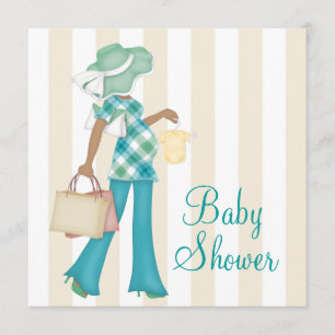Stilvolle Mami Ethnische Babyparty Einladung