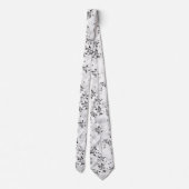 Stilvolle Männer-Krawatte: Seide, Hochzeit & Metal Krawatte (Rückseite)