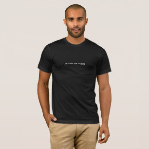 Stilvolle Männer Schwarz außerhalb des System-Slog T-Shirt