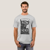 Stilvolle Männer-T - Shirt mit Inschrift (Vorne ganz)