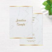Stilvolle Marmor-Gold-Typografie-Skript Name Luxus (Schreibtisch)