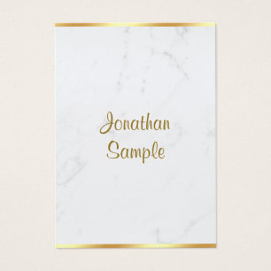 Stilvolle Marmor-Gold-Typografie-Skript Name Luxus