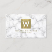 Stilvolle Marmor- und Golddrucktextur Visitenkarte (Vorderseite)