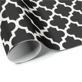 Stilvolle marokkanische Elfenbein-Quatrefolienmust Geschenkpapier (Rolleneckpunkt)