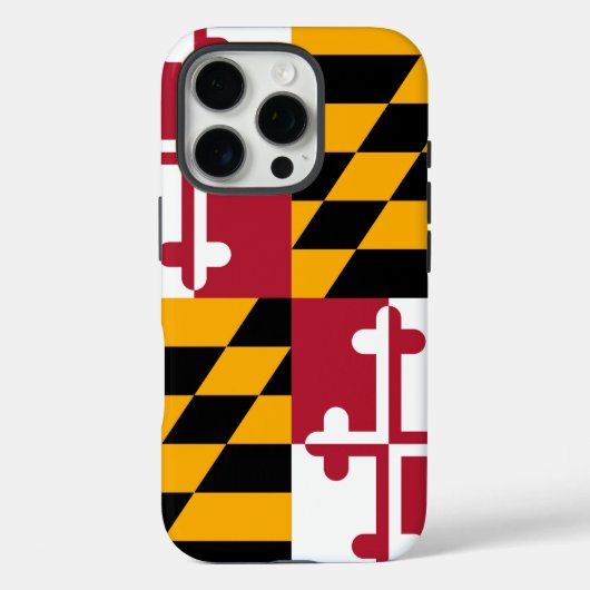 Stilvolle Maryland State Flag Dekoration Case-Mate iPhone Hülle (Rückseite)