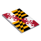 Stilvolle Maryland State Flag Dekoration Notizblock (Rechte Seite)