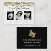 Stilvolle Maskenbildner-Visitenkarten Visitenkarte (Vorne/Hinten)