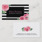 Stilvolle Maskenbildner-Visitenkarten Visitenkarte (Vorne/Hinten)