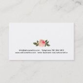 Stilvolle Maskenbildner-Visitenkarten Visitenkarte (Rückseite)