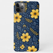 Stilvolle, mediterrane Blumenmuster iPhone Hülle (Rückseite)