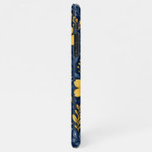 Stilvolle, mediterrane Blumenmuster iPhone Hülle (Linke Seite)