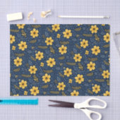 Stilvolle, mediterrane Blumenmuster Seidenpapier (Handwerk)