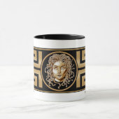 Stilvolle Medusa Gold Tasse (Zentrum)